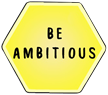Be ambitious, font and transparent