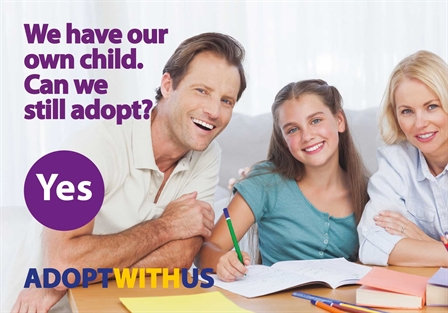 Male and two females adoption postcard (448x313)