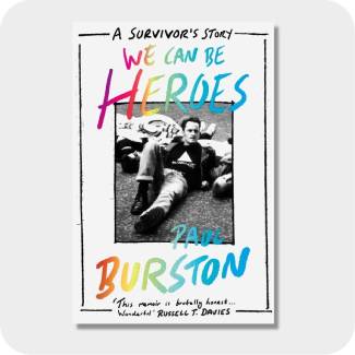 Book art for We can be heroes by Paul Burston