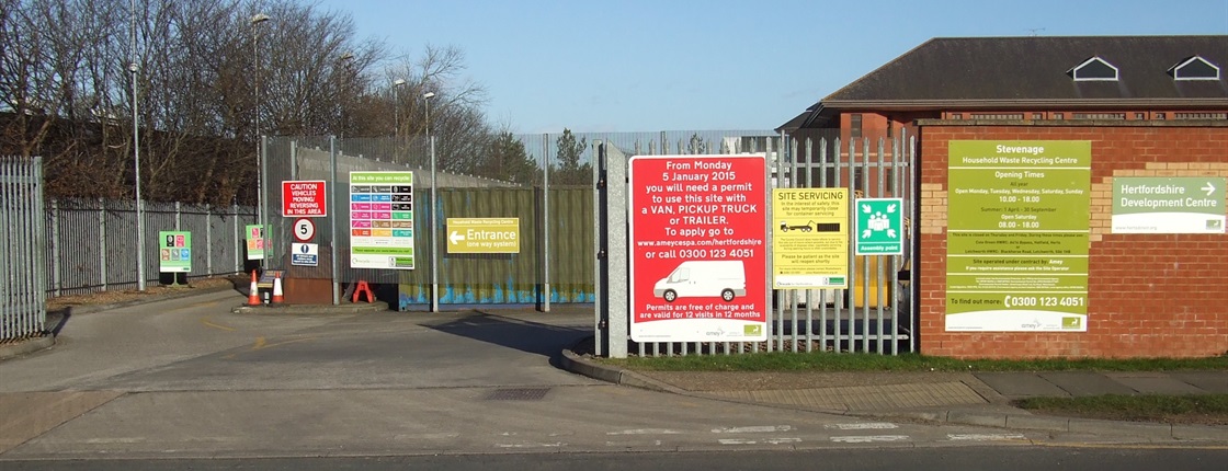 Stevenage household waste recycling centre