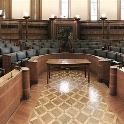 The council chamber at County Hall