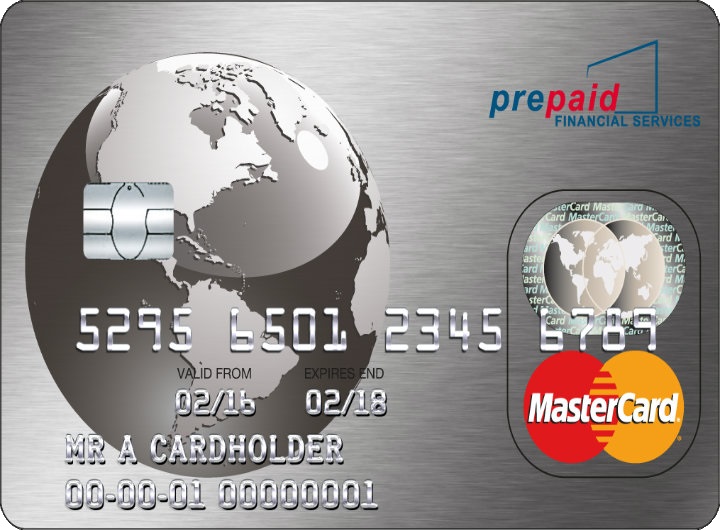 Picture of a pre-paid payment card