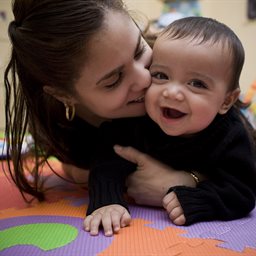 Young mum with baby