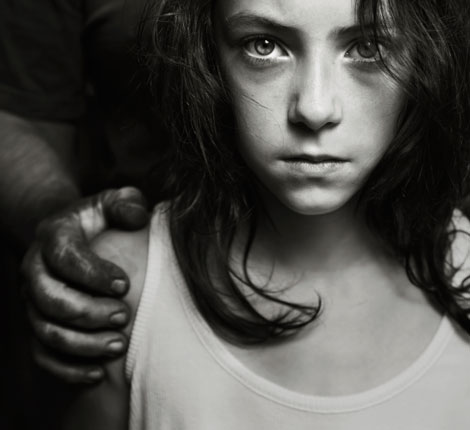 CSE girl hand on shoulder