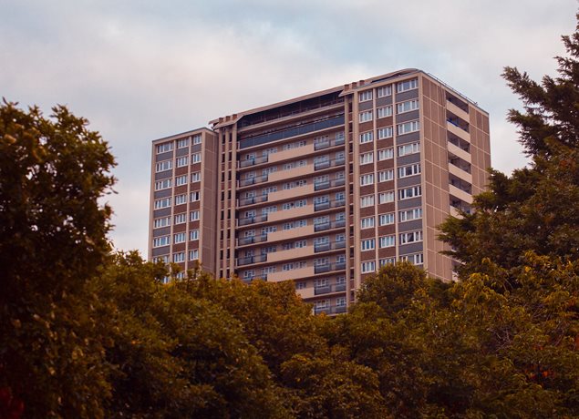 High rise flats