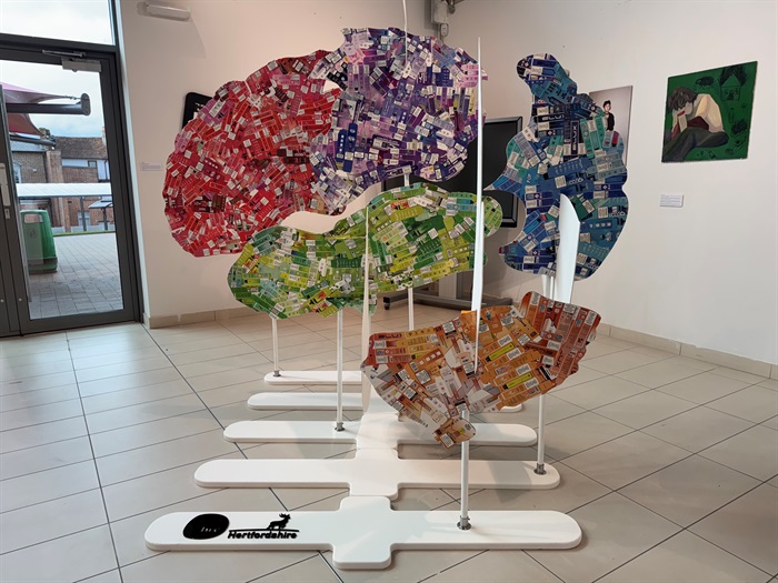 vape brain sculpture in segments