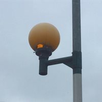 Belisha beacon damaged
