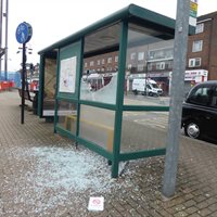 Bus Shelter Damage