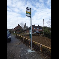 Bus stop timetable damaged 200x200