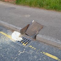Drain cover broken