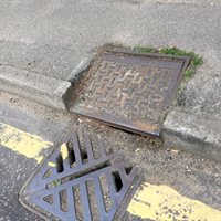 Drain sunken