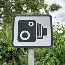 Safety camera sign