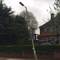 Street Light - Leaning