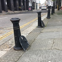 unlit bollards