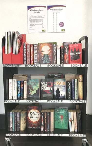 Bookale trolley with posters (2)