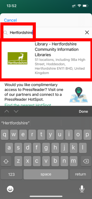 Select hertfordshire