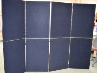 vertical folding display boards