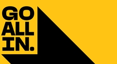 "Go all in" logo