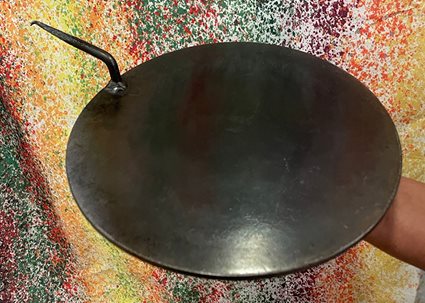 Tawa: an Indian cooking pan, handmade in Letchworth