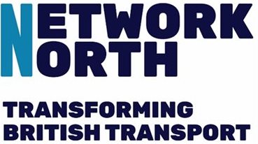 Network North logo. Transforming British transport.