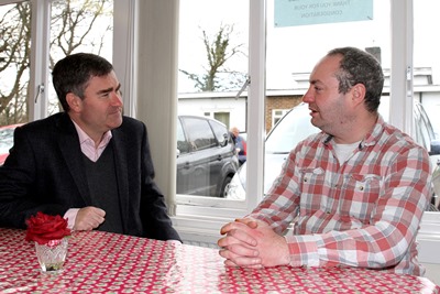David Gauke MP with BBO participant Jason image
