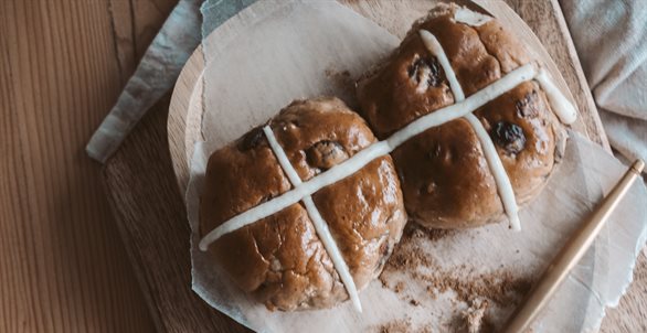 Half-term blog March 2021 hot cross bun