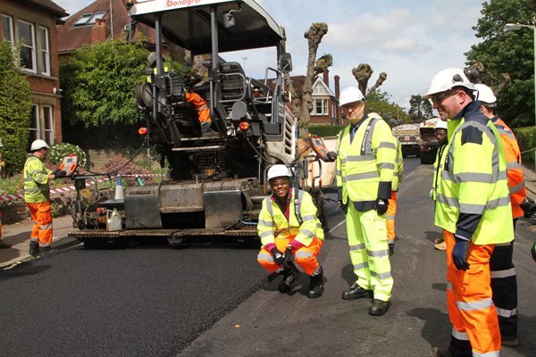 Road resurfacing