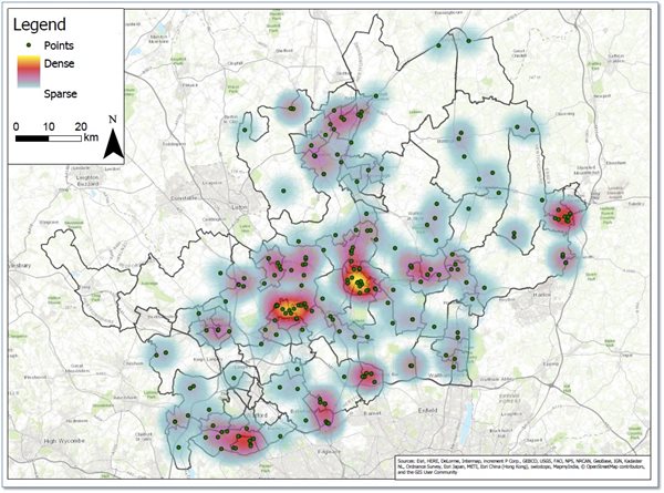 Wind fault heat map - 18 January 2018