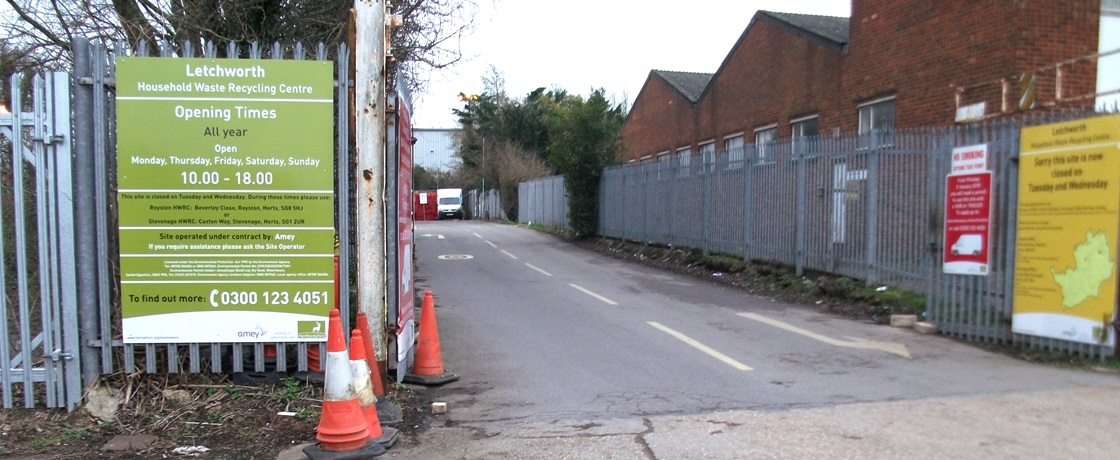 Letchworth household waste recycling centre