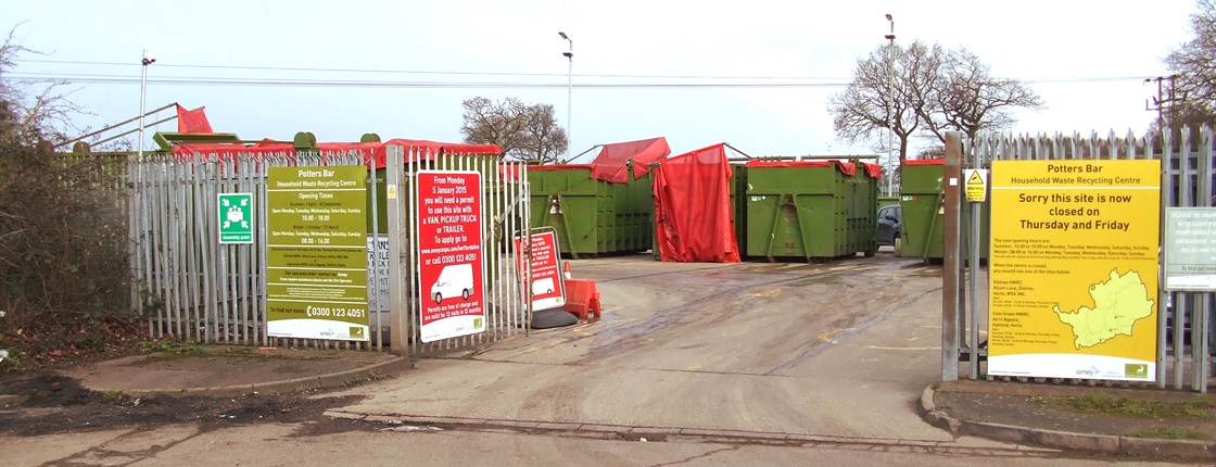 Potters Bar household waste recycling centre