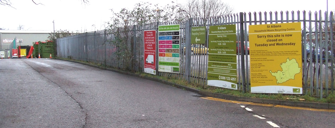St Albans household waste recycling centre