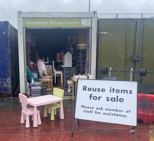 Stevenage pop-up reuse shop
