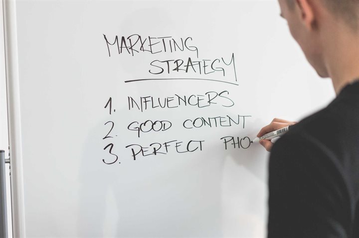 Marketing stratgy on whiteboard 1