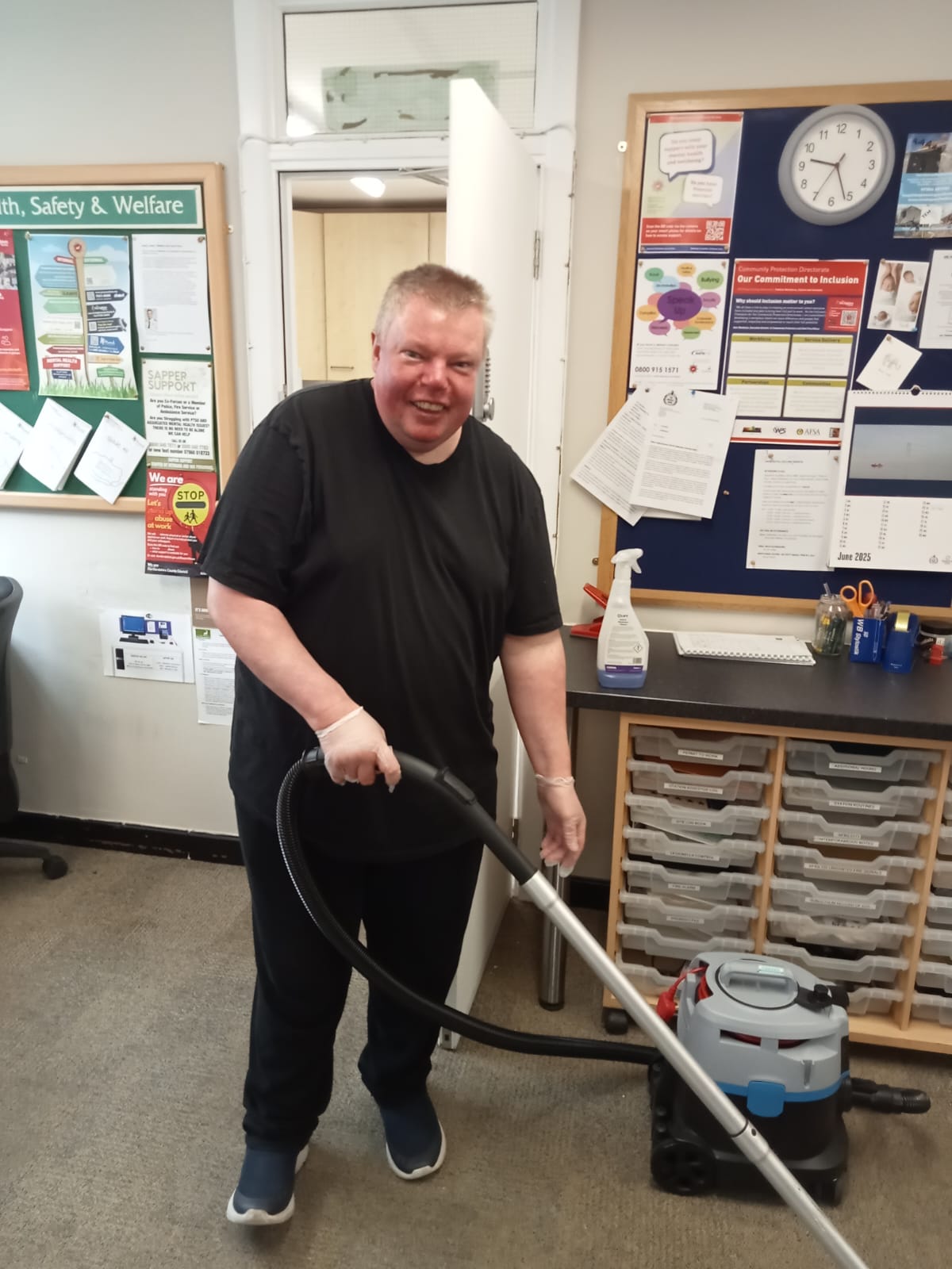 John, at work at Samsic UK