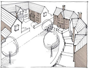 Illustration showing good external layout