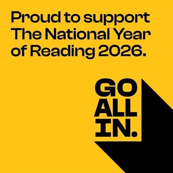 Proud to support the national year of reading - go all in