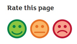 three faces - a happy one, a neutral one and an unhappy one