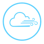 Cloud icon light blue