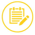 Notebook icon yellow