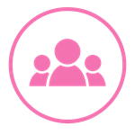 People icon pink